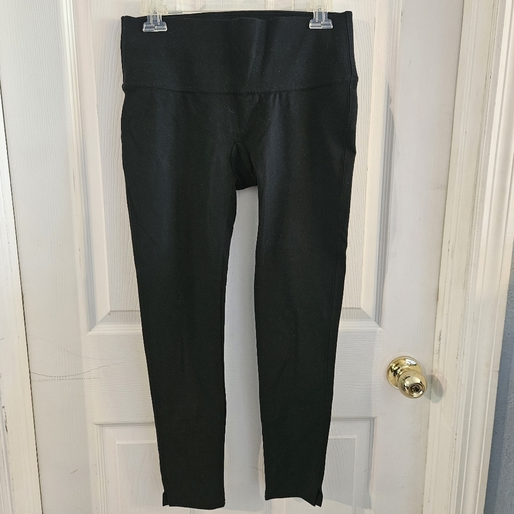 Spanx Stretch Pants Black Medium Leggings Shapewear Activewear